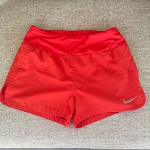 Nike Women's Orange Athletic Running Shorts